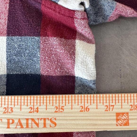 Red Head Brand Co Shirt Mens 2XL Red Plaid Flannel Long Sleeve Button Front - Picture 7 of 11